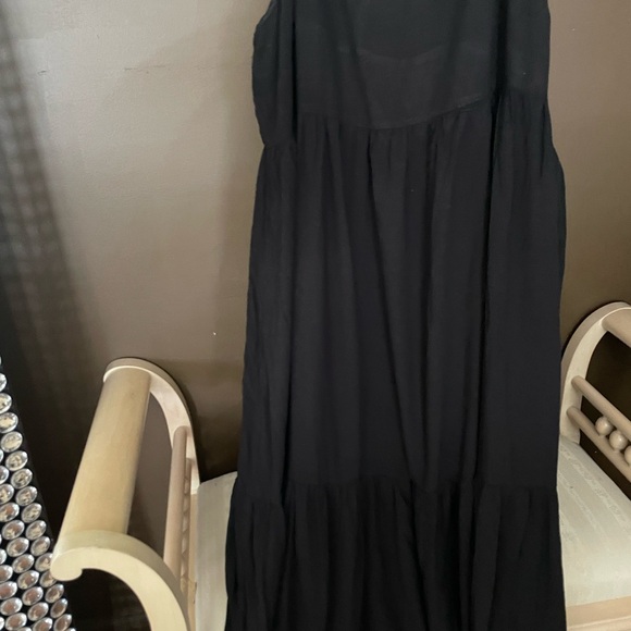 Black Tropical Escape Midi Dress By The Avenue Plus SZ 22/24 - Picture 8 of 8